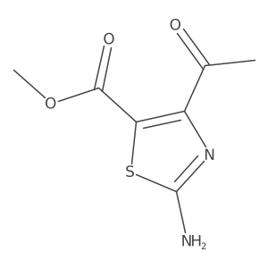 Methyl 4-acetyl-2-amino-1,3-thiazole-5-carboxylate Structure