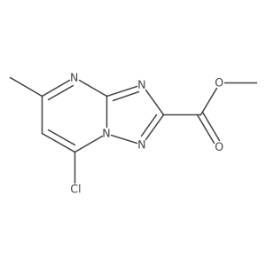 Methyl 7-chloro-5-methyl-[1,2,4]triazolo[1,5-a]pyrimidine-2-carboxylate结构式