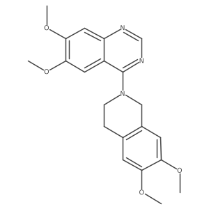 4-(6,7-Dimethoxy-1,2,3,4-tetrahydroisoquinolin-2-yl)-6,7-dimethoxyquinazoline Structure