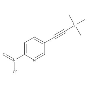 2-Nitro-5-trimethylsilanylethynyl-pyridine Structure