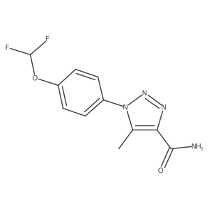 1-[4-(difluoromethoxy)phenyl]-5-methyl-1H-1,2,3-triazole-4-carboxamide Structure