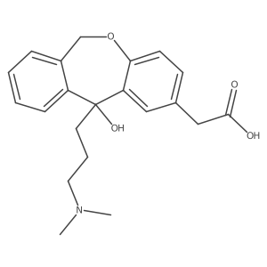 2-[11-[3-(dimethylamino)propyl]-11-hydroxy-6H-benzo[c][1]benzoxepin-2-yl]acetic acid结构式