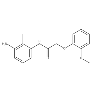 N-(3-Amino-2-methylphenyl)-2-(2-methoxyphenoxy)-acetamide Structure