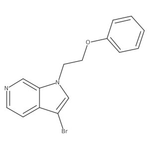 3-Bromo-1-(2-phenoxyethyl)-1h-pyrrolo[2,3-c]pyridine结构式