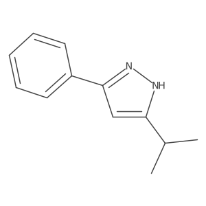 3-isopropyl-5-phenyl-1H-pyrazole Structure