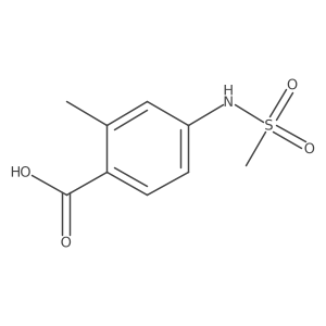 4-Methanesulfonamido-2-methylbenzoic acid结构式