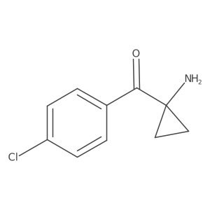 (1-Aminocyclopropyl)(4-chlorophenyl)methanone结构式