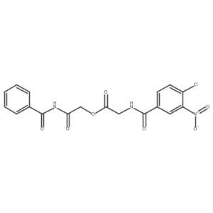 (2-Benzamido-2-oxoethyl) 2-[(4-chloro-3-nitrobenzoyl)amino]acetate结构式