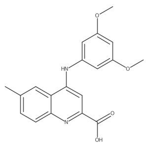 4-[(3,5-Dimethoxyphenyl)amino]-6-methylquinoline-2-carboxylic acid结构式