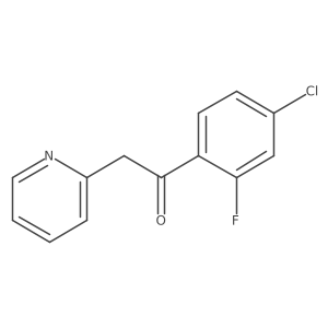 1-(4-Chloro-2-fluorophenyl)-2-(pyridin-2-yl)ethan-1-one Structure