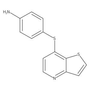 4-(Thieno[3,2-b]pyridin-7-ylthio)benzenamine Structure