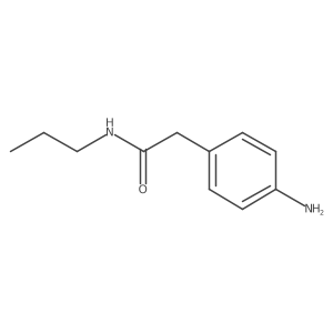 4-Amino-N-propylbenzeneacetamide结构式