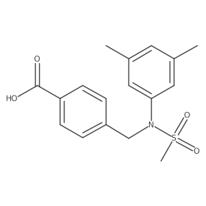 4-{[(3,5-Dimethylphenyl)(methylsulfonyl)amino]methyl}benzoic acid Structure