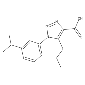 1-[3-(propan-2-yl)phenyl]-5-propyl-1H-1,2,3-triazole-4-carboxylic acid结构式