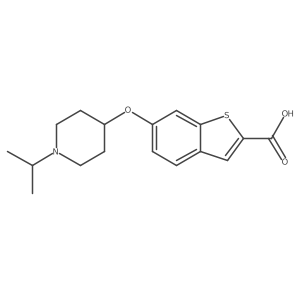 6-(1-Isopropyl-piperidin-4-yloxy)-benzo[b]thiophene-2-carboxylic acid Structure