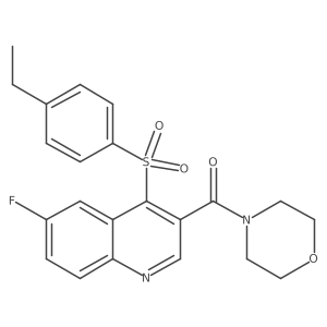 (4-((4-Ethylphenyl)sulfonyl)-6-fluoroquinolin-3-yl)(morpholino)methanone Structure