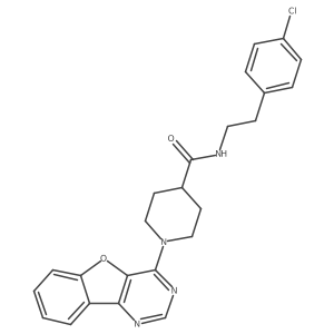 1-[1]benzofuro[3,2-d]pyrimidin-4-yl-N-[2-(4-chlorophenyl)ethyl]piperidine-4-carboxamide Structure