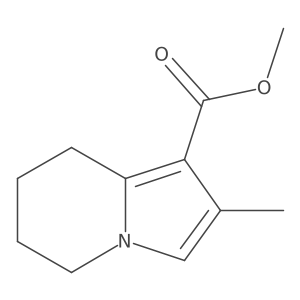 5,6,7,8-tetrahydro-2-methyl-1-Indolizinecarboxylic acid methyl ester结构式
