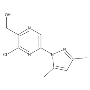 [3-Chloro-5-(3,5-dimethyl-pyrazol-1-yl)-pyrazin-2-yl]-methanol Structure