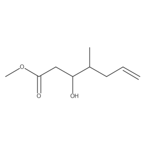Methyl 4-methyl-3-hydroxyhept-6-enoate结构式
