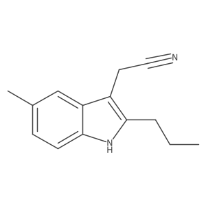 2-(5-methyl-2-propyl-1H-indol-3-yl)acetonitrile结构式