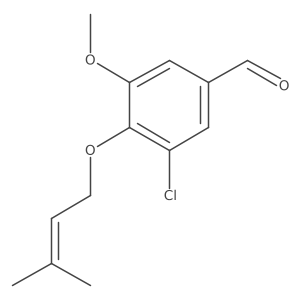 Benzaldehyde, 3-chloro-5-methoxy-4-[(3-methyl-2-buten-1-yl)oxy]-结构式