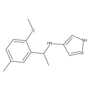 N-[1-(2-methoxy-5-methylphenyl)ethyl]-1H-pyrazol-4-amine Structure
