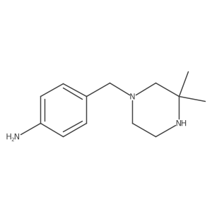 4-[(3,3-Dimethyl-1-piperazinyl)methyl]benzenamine结构式