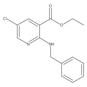 Ethyl 2-(benzylamino)-5-chloronicotinate结构式