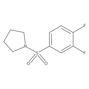1-(3,4-Difluorophenyl)sulfonylpyrrolidine结构式