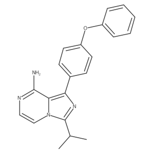 3-Isopropyl-1-(4-phenoxyphenyl)imidazo[1,5-a]pyrazin-8-amine Structure
