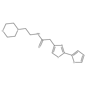 2-(2-Furanyl)-N-[2-(4-morpholinyl)ethyl]-4-thiazoleacetamide Structure