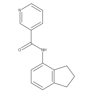 N-(2,3-Dihydro-1H-inden-4-yl)-3-pyridinecarboxamide Structure