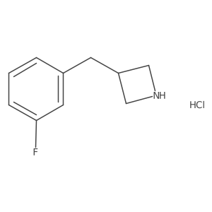 3-[(3-Fluorophenyl)methyl]azetidine hydrochloride结构式