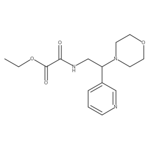 Ethyl 2-((2-morpholino-2-(pyridin-3-yl)ethyl)amino)-2-oxoacetate Structure