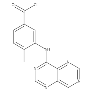 4-Methyl-3-(pyrimido[5,4-d]pyrimidin-4-ylamino)benzoyl chloride结构式