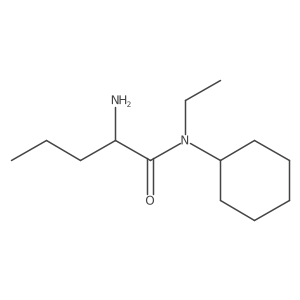 2-amino-N-cyclohexyl-N-ethylpentanamide结构式