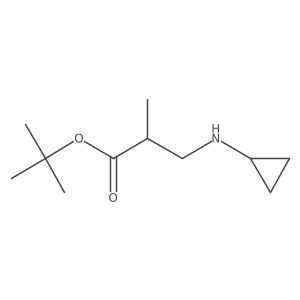 Tert-butyl 3-(cyclopropylamino)-2-methylpropanoate Structure
