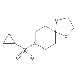 8-(Cyclopropylsulfonyl)-1,4-dioxa-8-azaspiro[4.5]decane Structure