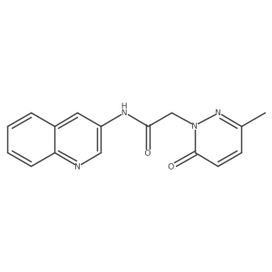 2-(3-methyl-6-oxopyridazin-1(6H)-yl)-N-(quinolin-3-yl)acetamide Structure