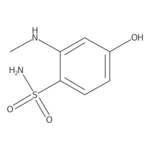 4-Hydroxy-2-(methylamino)benzenesulfonamide Structure