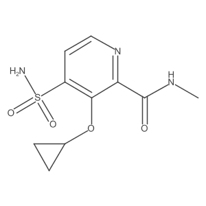 3-Cyclopropoxy-N-methyl-4-sulfamoylpicolinamide结构式