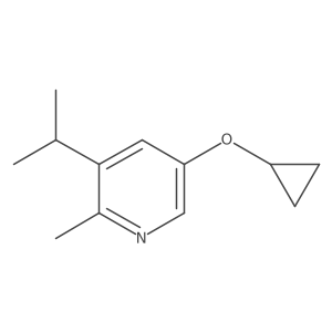 5-Cyclopropoxy-3-isopropyl-2-methylpyridine结构式