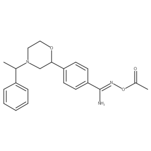 [Imino[4-[(2S)-4-[(1R)-1-phenylethyl]-2-morpholinyl]phenyl]methyl]azanyl acetate Structure