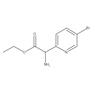 Ethyl 2-amino-2-(5-bromopyridin-2-yl)acetate Structure