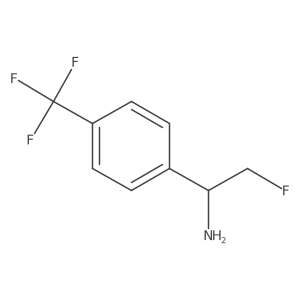 2-Fluoro-1-[4-(trifluoromethyl)phenyl]ethan-1-amine结构式
