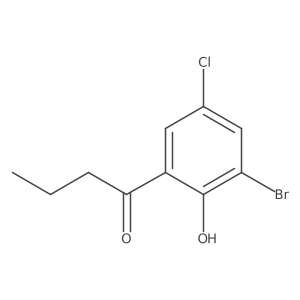 1-(3-Bromo-5-chloro-2-hydroxyphenyl)butan-1-one Structure