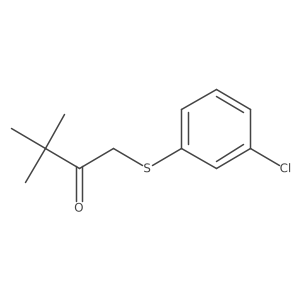 1-[(3-Chlorophenyl)sulfanyl]-3,3-dimethylbutan-2-one结构式