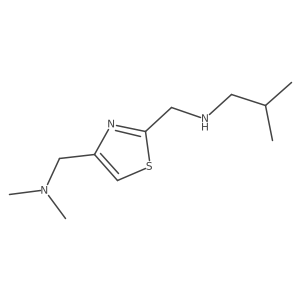 n-((4-((Dimethylamino)methyl)thiazol-2-yl)methyl)-2-methylpropan-1-amine结构式