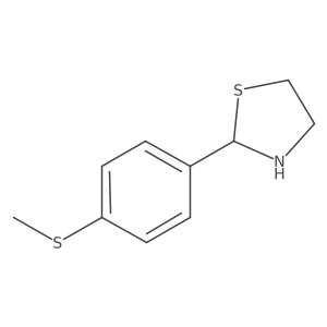 2-(4-(Methylthio)phenyl)thiazolidine Structure